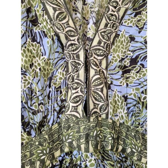 Tuckernuck Oliphant V-NECK MINI DRESS- EDEN BLUE S - Picture 4 of 11